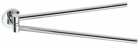 SAPHO XR405 X-Round suport dublu pentru prosoape,rotativ, 42 cm, argintiu