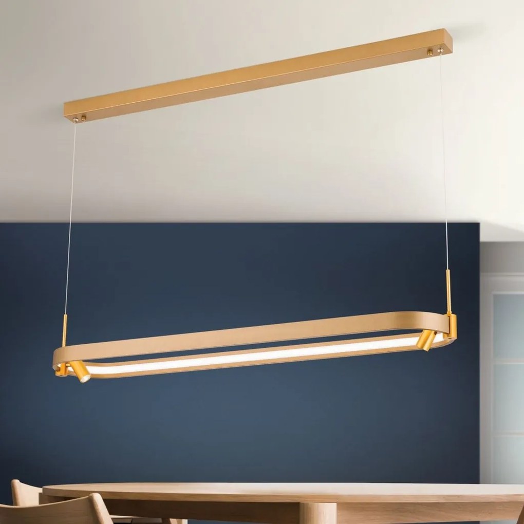 Lustra LED suspendata design modern GRACE aurie