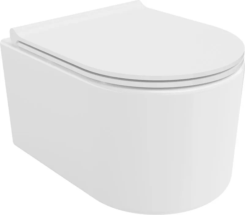 Mexen Sofia vas wc Rimless Tornado cu capac cu închidere lentă slim, duroplast, alb lucios - 30540500T