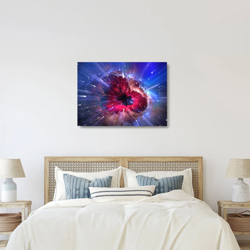 Tablou pe sticlă - Energia universului (70x50 cm)