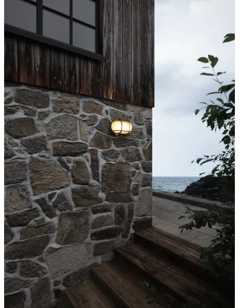 Nordlux - Aplica de exterior HELFORD 1xE27/12,5W/230V IP64, alamă