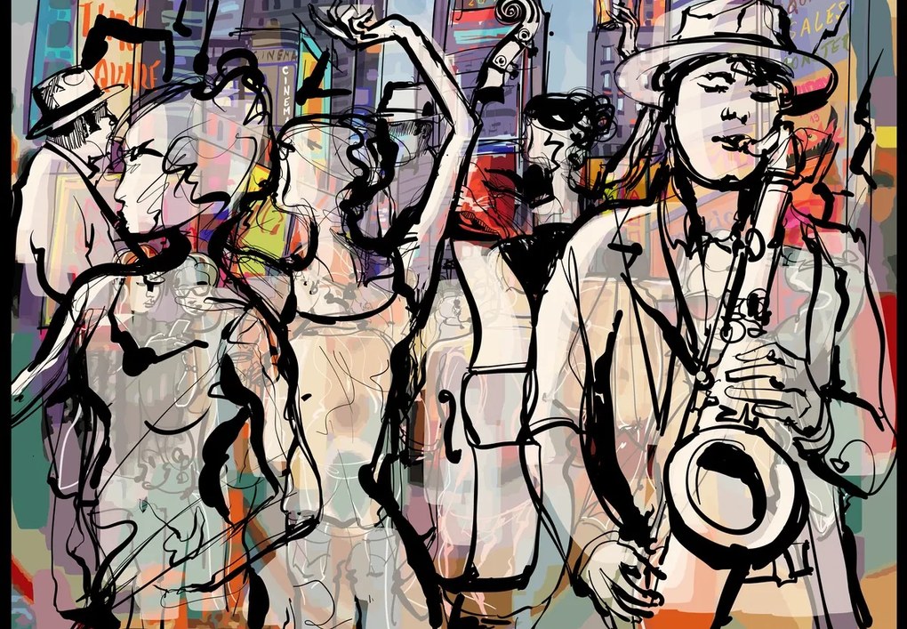 Fototapet - Noapte de jazz (147x102 cm)