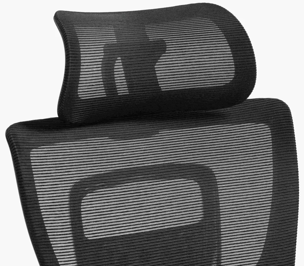 Scaun de birou Winner Lux negru/crom