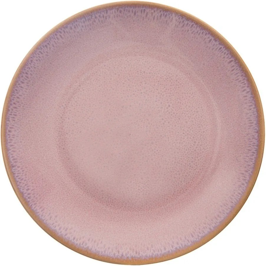 Farfurie roz pentru desert din ceramică ø 20,5 cm Glaze – Orion