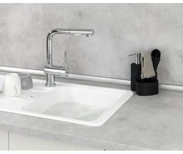 WENKO 3620127800 - Set de curățare EMPIRE 11x19 cm, negru/argintiu