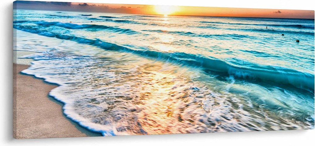 Tablou - Plaja de la mare (120x50 cm)