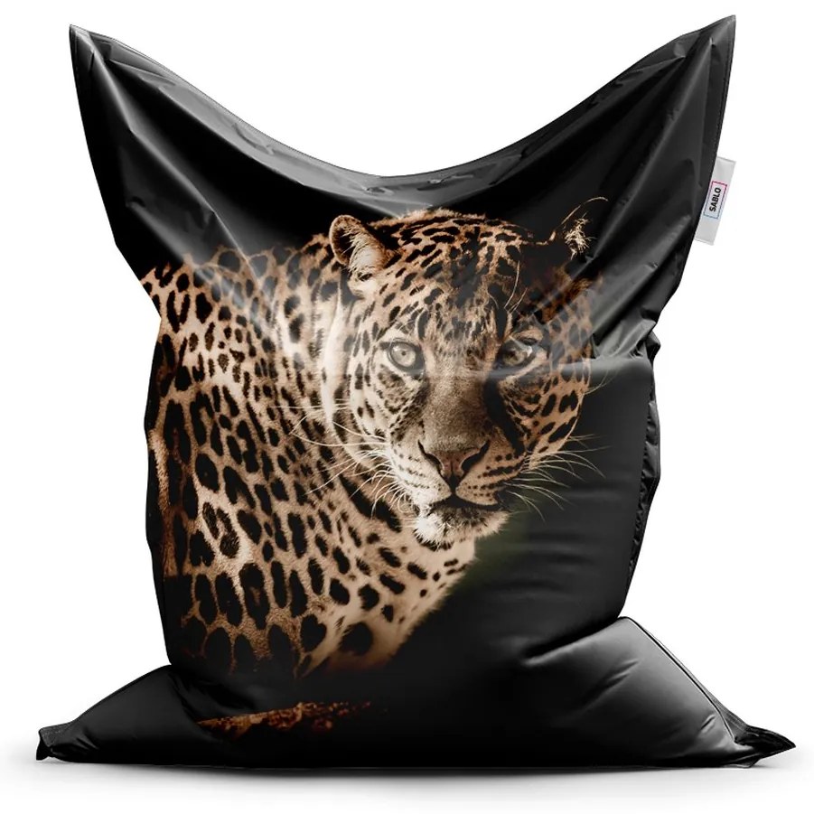 Sac de șezut Classic leopard, bej / negru