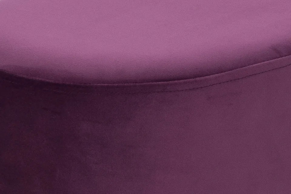 Puf/ Taburet tapitat Nano violet ignifug