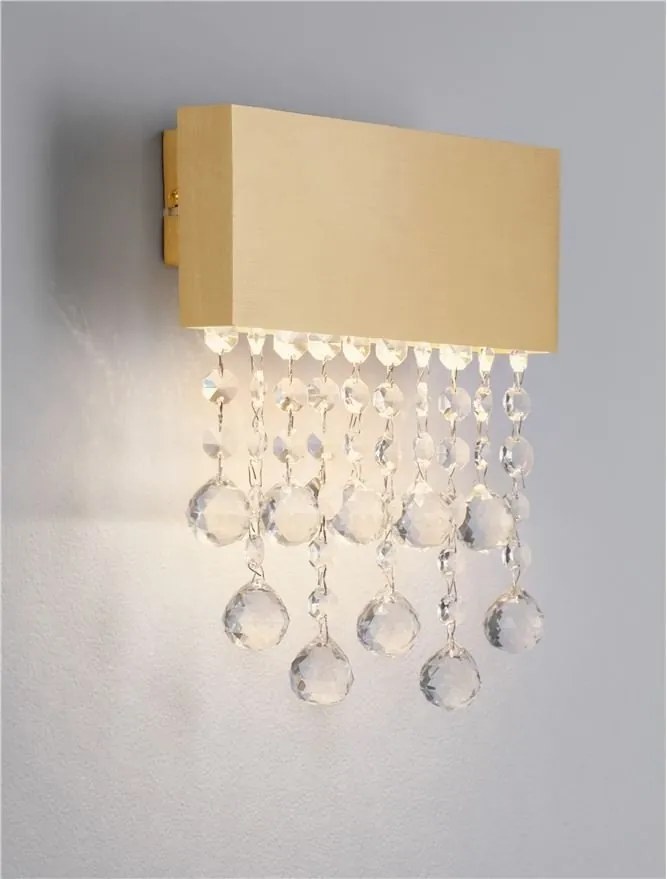 Aplica LED de perete stil elegant CRISTA aurie