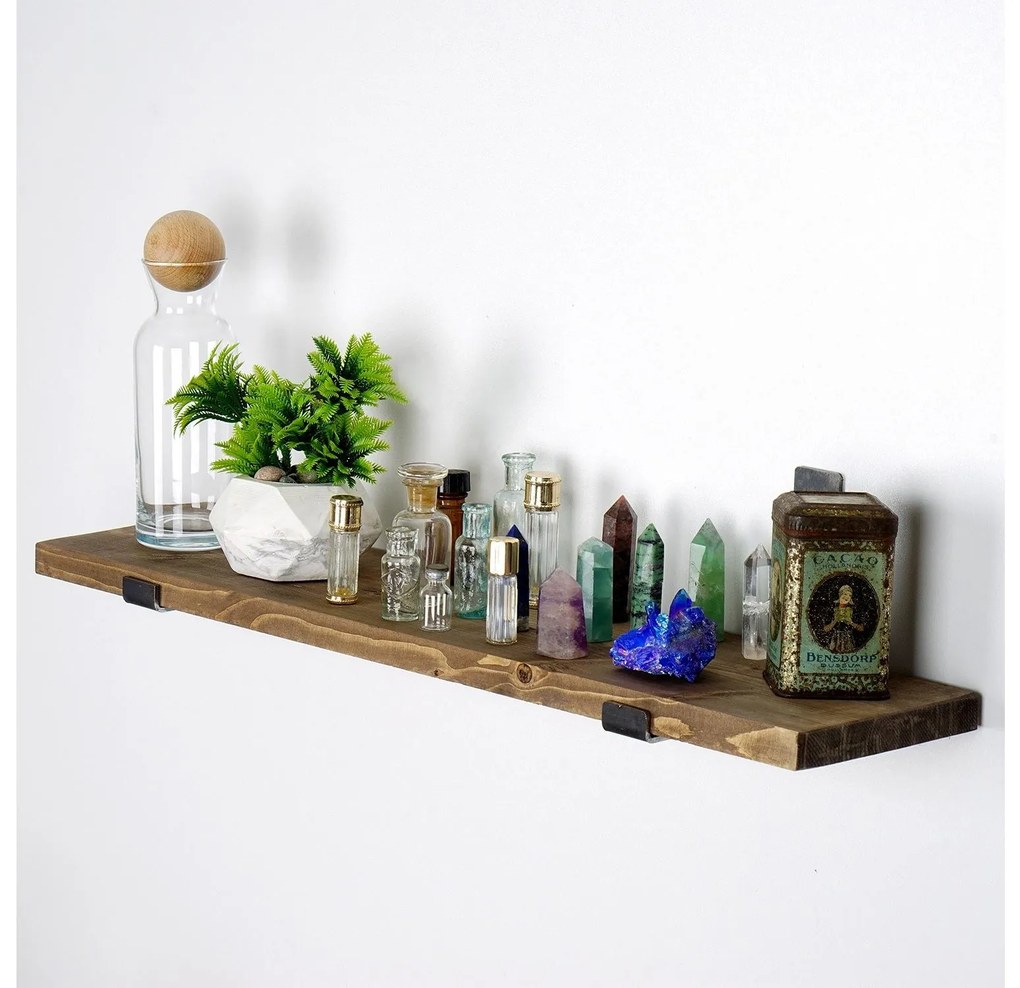 Raft decorativ de perete Dupone 8 (Nuc + negru) . 1093659