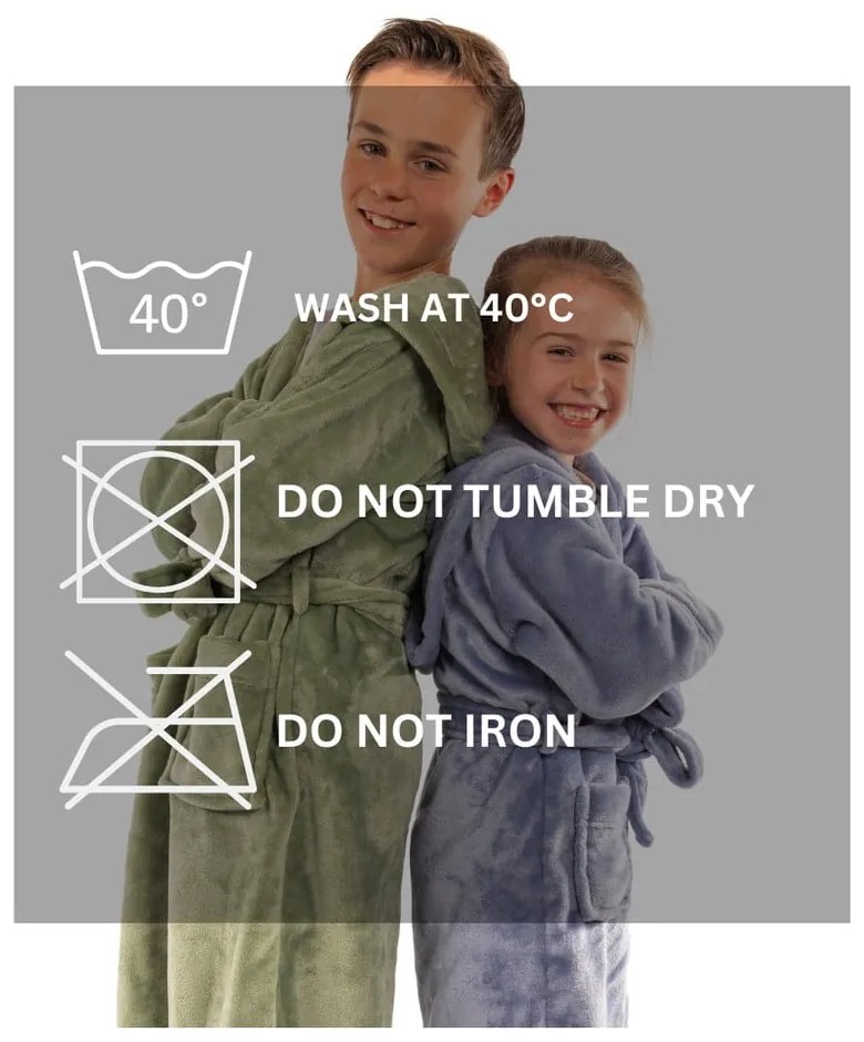 Halat pentru copii roz 134-140 din micropluș/cocolino Delux – Tiseco Home Studio