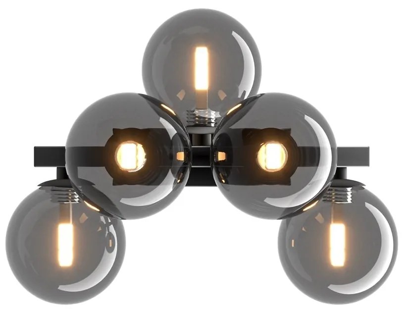 Aplica perete moderna design deosebit Dallas 5 negru