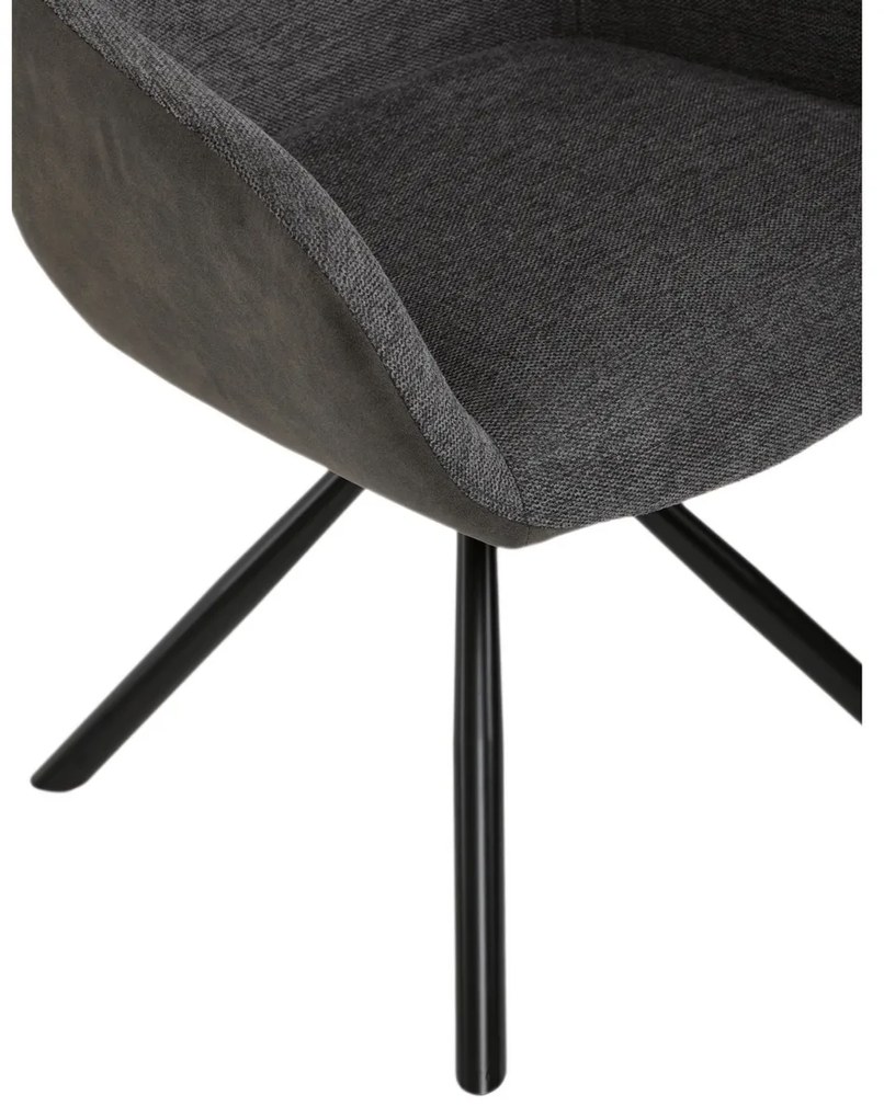 Set de scaune de sufragerie cu mecanism deîntoarcere DCH-Y1143 GREY2, 2 buc.
