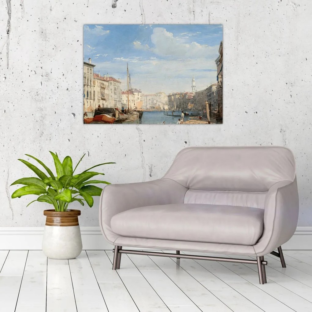 Tablou - Richard Parkes Bonington, The Grand Canal, reproducere (70x50 cm)