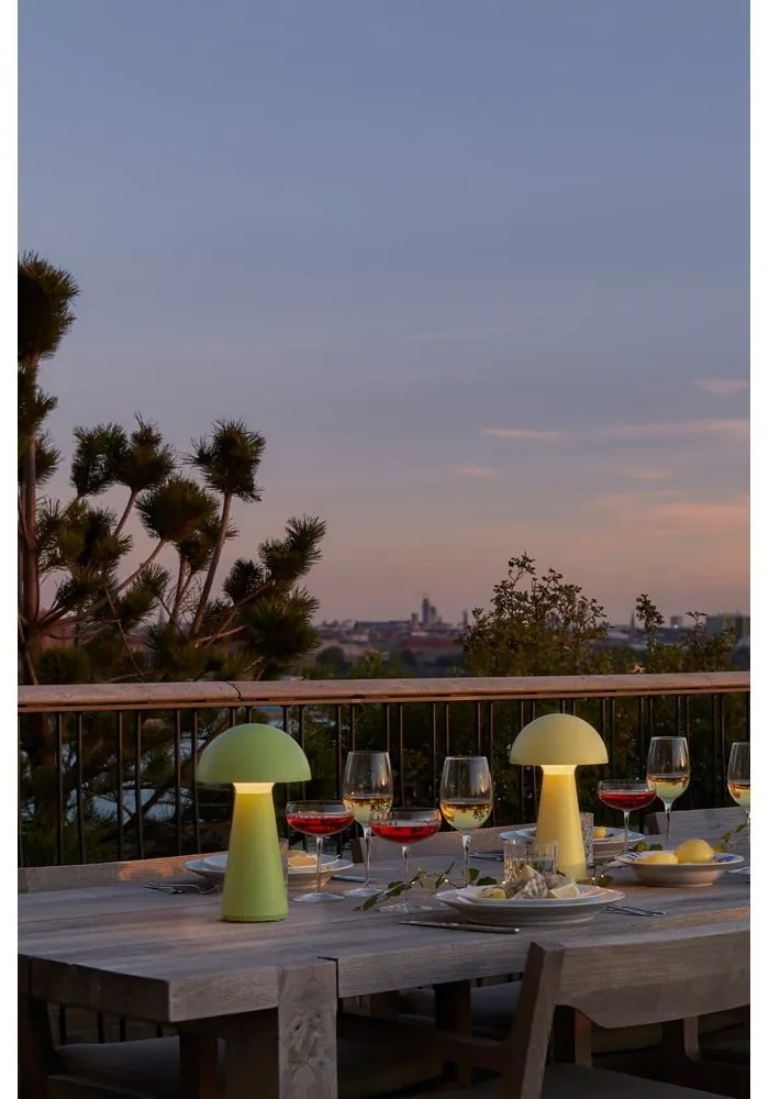 Veioză verde LED cu control prin telecomandă (înălțime 28 cm) Sam – Sirius