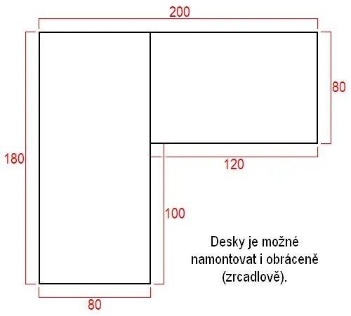 Masa inaltime reglabila OfficeTech Angle, 180 x 200 cm, bază albă, fag