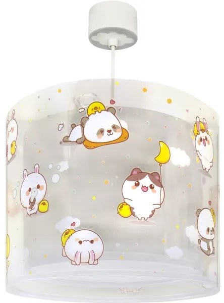 Dalber 41762E - Lustră pentru copii KAWAII FRIENDS 1xE27/15W/230V gri