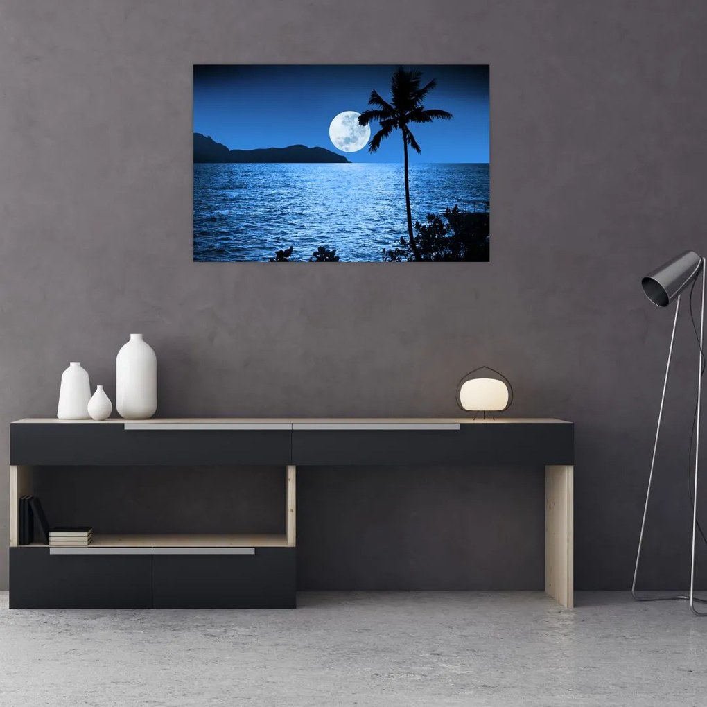 Tablou - Luna deasupra nivelului mării (90x60 cm)