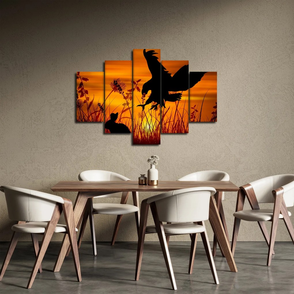 Tablou cu silueta prădătorului (150x105 cm)