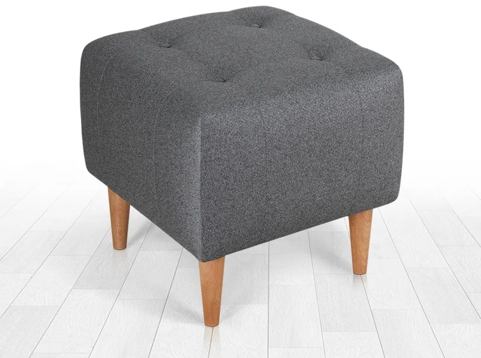 Taburet tapițat Tomp - Grey