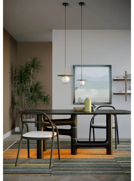 Lustră pe cablu Redo 01-2727 PLATO 1xG9/10W/230V d. 20 cm auriu