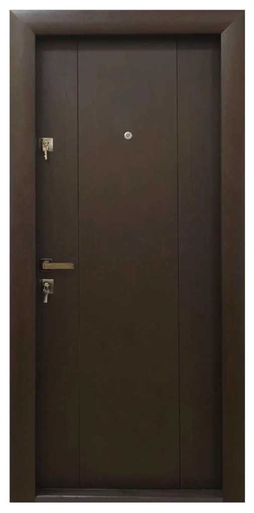 Ușă Metalică cu MDF Modern 350 Mocha PVC Dreapta