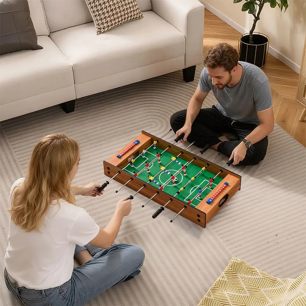 Masă de fotbal și air hockey 2 în 1