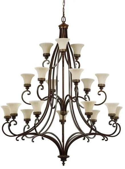 Lustră pe lanț DRAWING Feiss FE-DRAWING-ROOM18 ROOM 18xE27/60W/230V