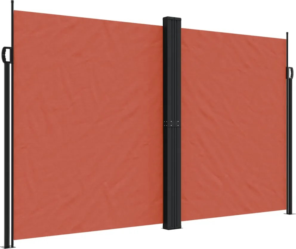 vidaXL Copertină laterală retractabilă, teracotă, 200x600 cm