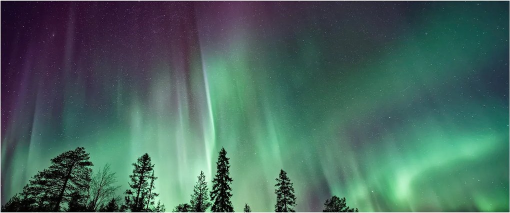 Tablou cu Northern Lights (120x50 cm)