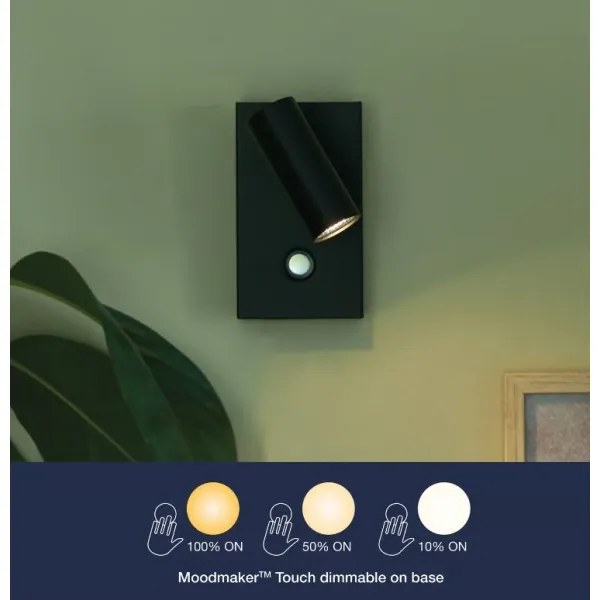 Nordlux - Spot LED de perete OMARI LED/3,2W/230V negru, dimabil