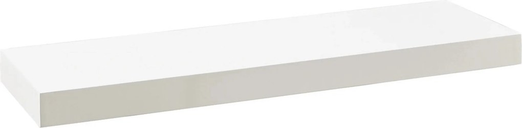 Polita ZACK, alb, 80x25x5 cm