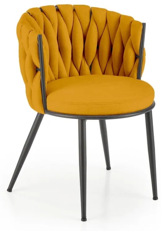 Scaun K516 stofa mustariu