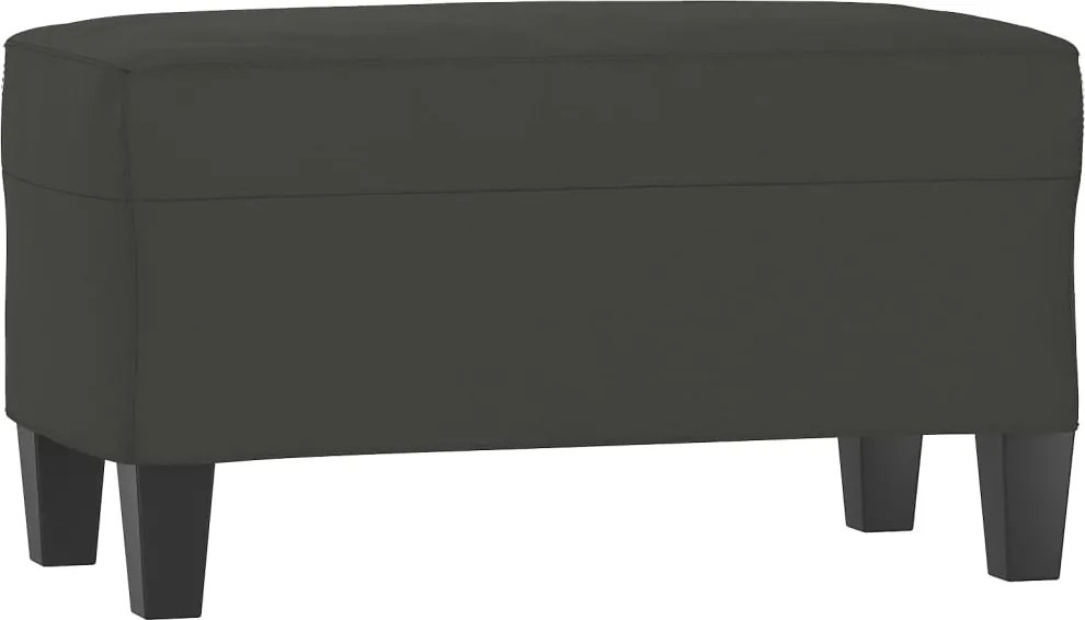 vidaXL Bancă, gri închis, 70x35x41 cm, microfibră