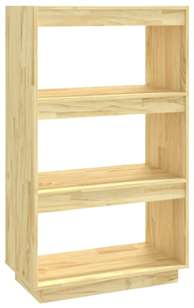 810864 vidaXL Bibliotecă/Separator cameră, 60x35x103 cm, lemn masiv pin
