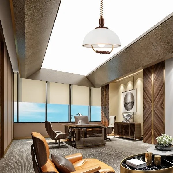 Lustr rabatabil RAMONA 1xE27/60W/230V bej/tm. maro