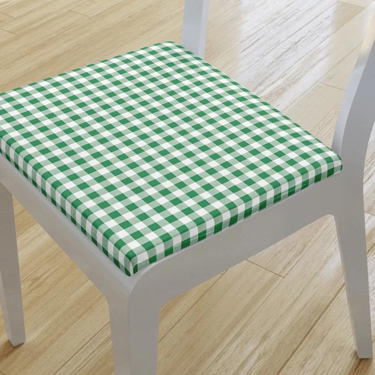 Goldea pernă pentru scaun 38x38 cm - carouri verzi și albe 38 x 38 cm