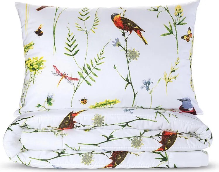 Set de vară pernă şi pilotă PĂSĂRELE