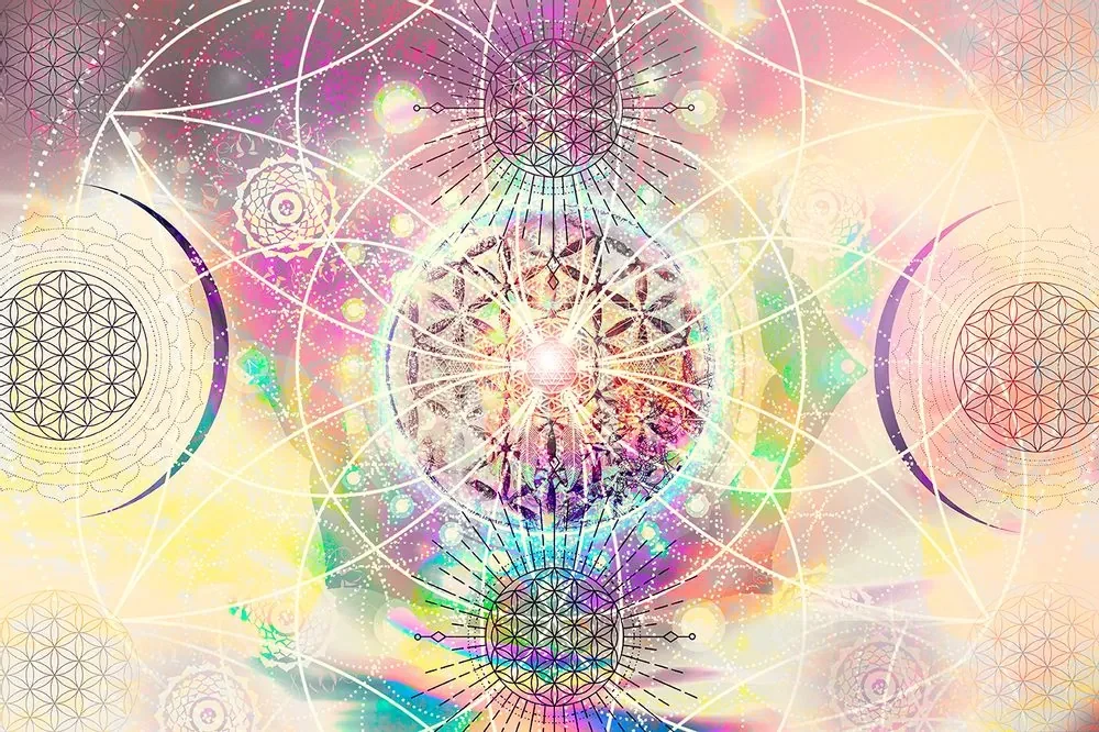 Tapet autoadeziv Mandala în design interesant
