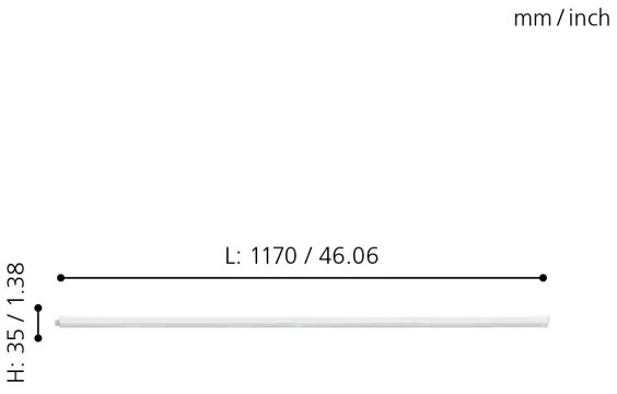 Eglo 97574 - Lampă LED design minimalist DUNDRY LED/12W/230V