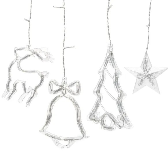 Aigostar - Ghirlandă LED de exterior pentru Crăciun 120xLED/6W/230V/8 funcții 3x0,6m IP44 alb cald+telecomandă