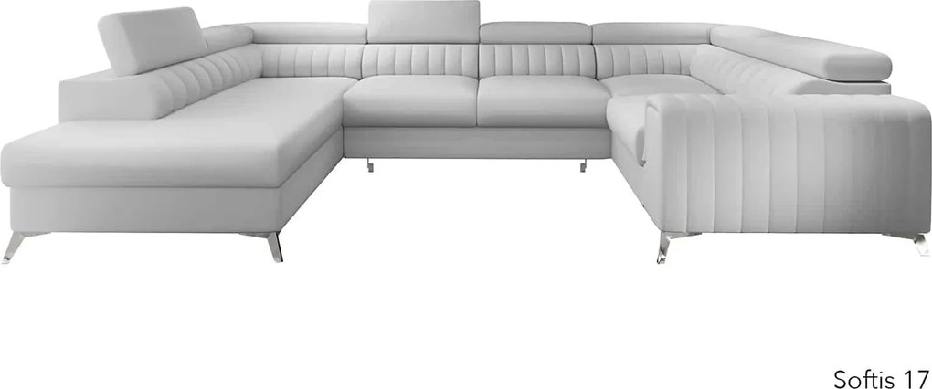 Colțar lemn masiv Formă U Extensibil Fabian 340x202cm Personalizabil - Vero 10, Dreapta
