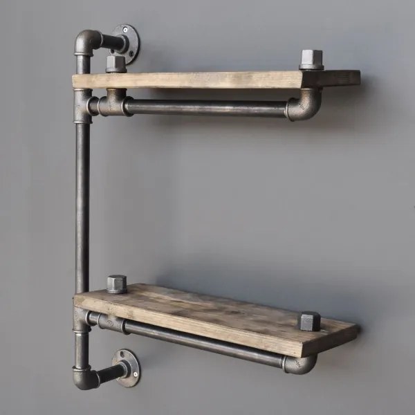 Etajeră de perete BORURAF 47x60 cm maro