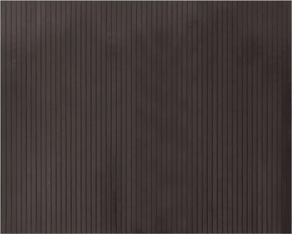 vidaXL Covor dreptunghiular, maro închis, 80x100 cm, bambus