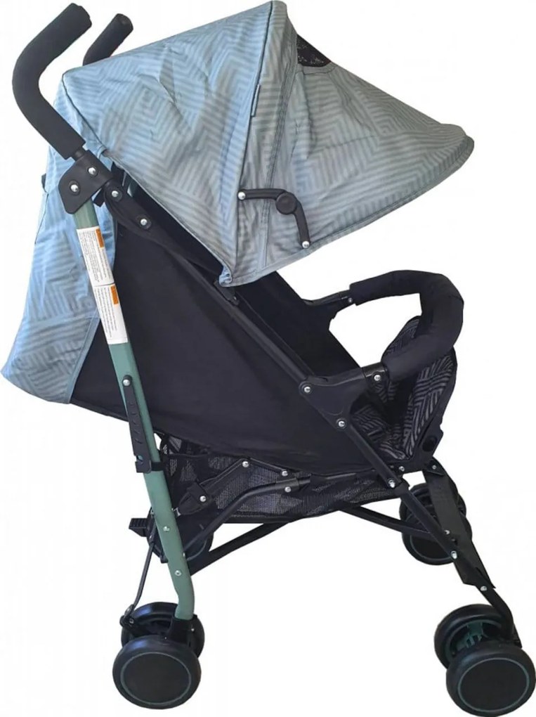Carucior sport tip umbrela Baby Care™ PRO 803B, Spatar reglabil in 7 trepte, Pozitie somn, Amortizoare, Frana picior,Pliabil, Verde Turquoise Imprimeu
