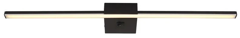 Aplica LED design modern Jaime negru, opal