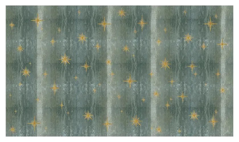 Tapet VLAdiLA Stars olive textured 520 x 300 cm