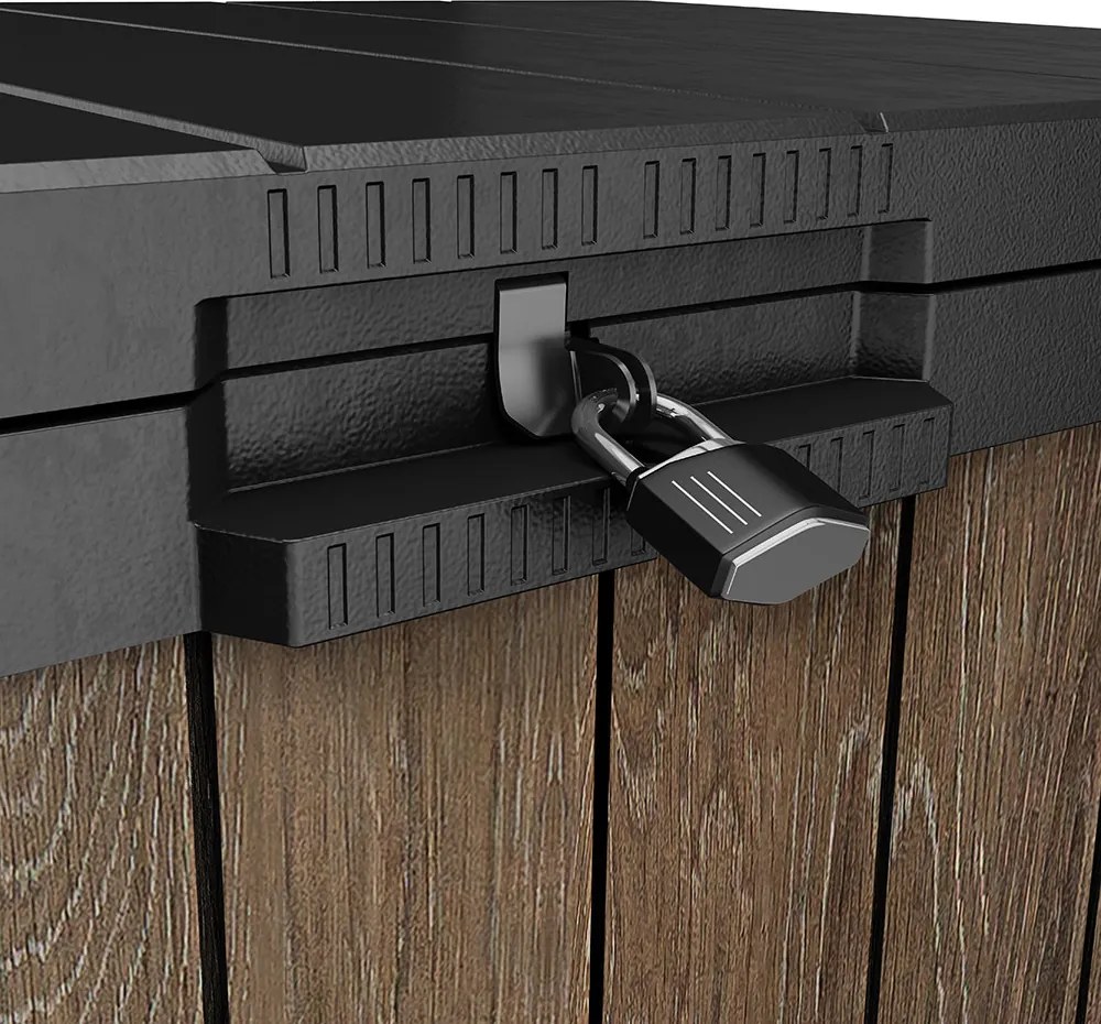 Signature store it out recipient de plastic pentru grădină 1150 l nuc