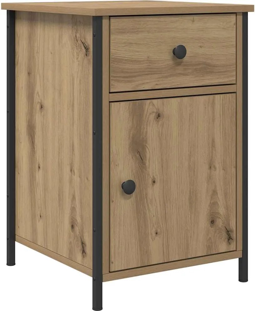 vidaXL Dulap de noapte Stejar Artizanal 40 x 42 x 60 cm Lemn compozit