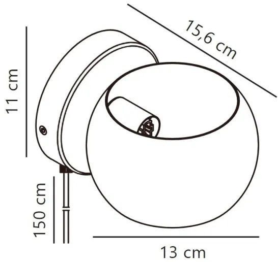 Spot de perete Nordlux BELIR 1xG9/5W/230V negru